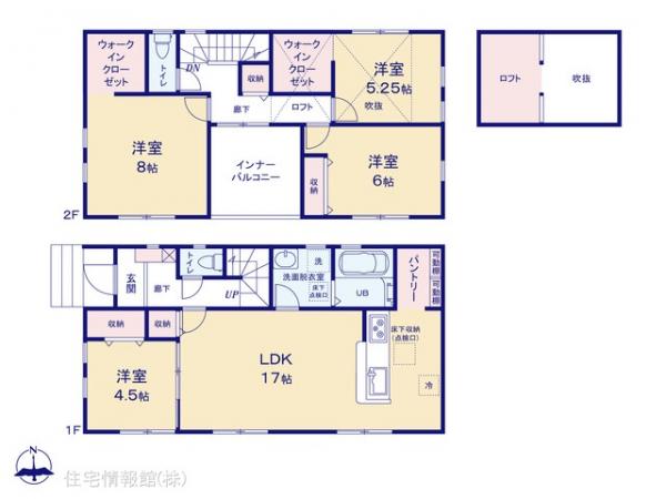 新築戸建 埼玉県北葛飾郡松伏町大字下赤岩97 JR武蔵野線吉川駅 2,980万円
