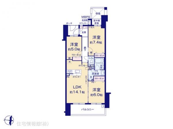 中古マンション 神奈川県平塚市龍城ケ丘2-15 JR東海道本線(東京〜熱海)平塚駅 3,299万円