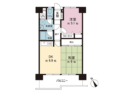 中古マンション 相模原市中央区小山２丁目 JR相模線南橋本駅 1,880万円