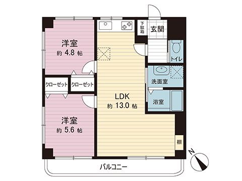 中古マンション 相模原市中央区上溝 JR相模線番田駅 1,490万円