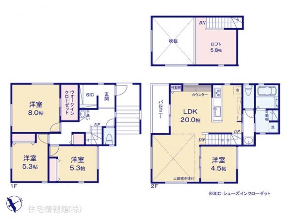 新築戸建 千葉県船橋市高根台６丁目27-7 京成松戸線高根木戸駅 5,180万円