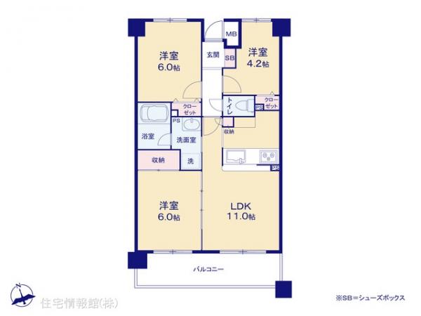 中古マンション 千葉県船橋市本郷町530-1 JR中央・総武線西船橋駅 3,580万円