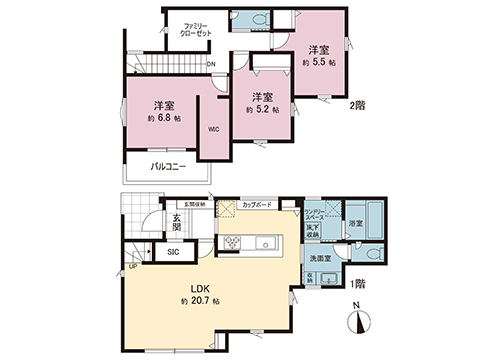 新築戸建 綾瀬市深谷中２丁目 相鉄本線さがみ野駅 4,280万円