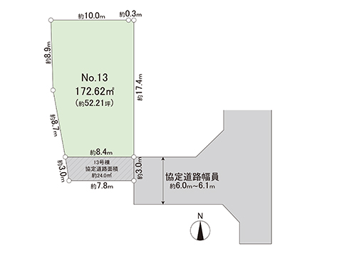 土地 宇都宮市野沢町 東武宇都宮線東武宇都宮駅 1,040万円
