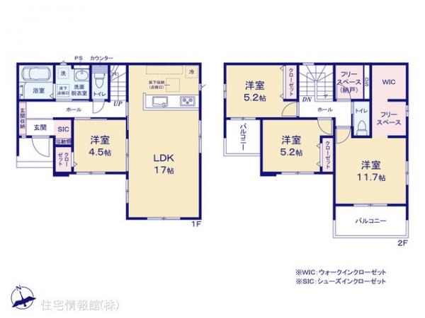 新築戸建 千葉県柏市大室1442-19 つくばエクスプレス柏たなか駅 5,498万円