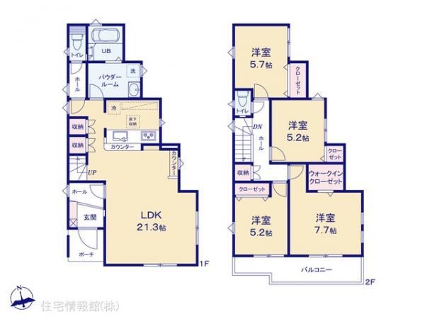 新築戸建 千葉県柏市東中新宿４丁目（住居表示未確定） 東武野田線新柏駅 5,299万円
