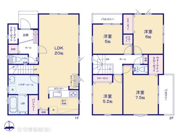 新築戸建 東京都八王子市長沼町1202-87 京王線北野駅 5,299万円