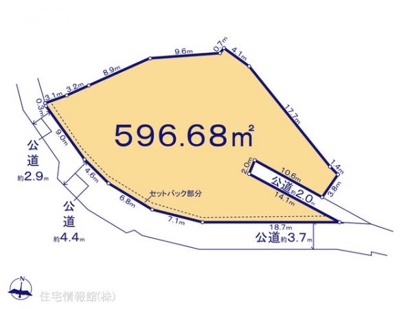 土地 神奈川県横浜市神奈川区三枚町154-23 横浜市営地下鉄ブルーライン片倉町駅 4,980万円