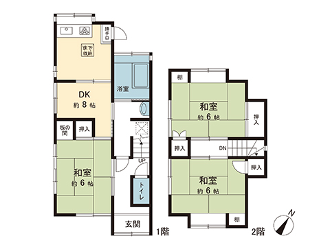中古戸建 市原市八幡 JR内房線八幡宿駅 2,280万円