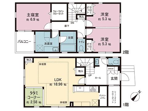 新築戸建 東京都町田市真光寺２丁目 小田急多摩線栗平駅 5,280万円