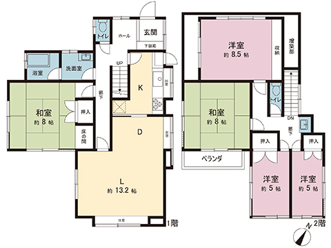 中古戸建 中郡大磯町石神台１丁目 JR東海道本線(東京〜熱海)大磯駅 1,790万円