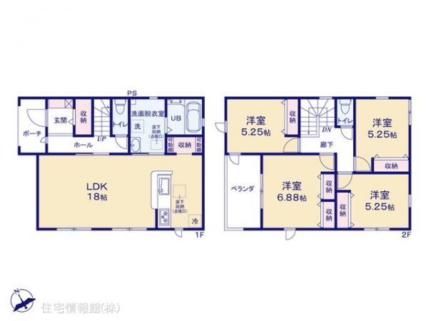 新築戸建 埼玉県鶴ヶ島市大字下新田 東武越生線一本松駅 2,980万円