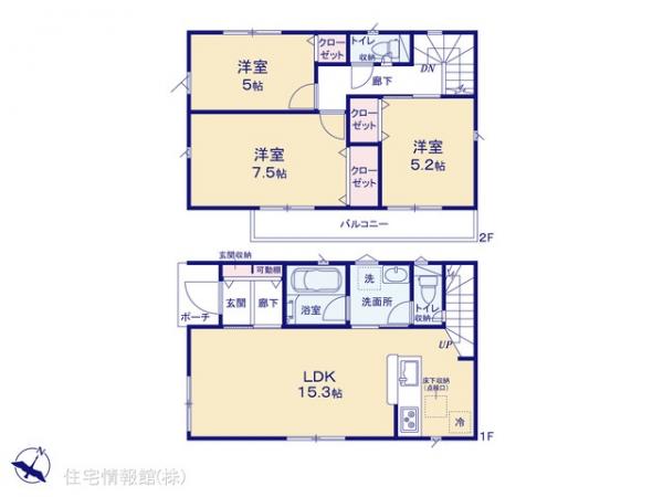 新築戸建 神奈川県平塚市上平塚4-15 JR東海道本線(東京〜熱海)平塚駅 3,080万円