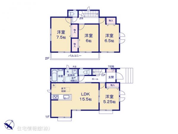 新築戸建 埼玉県新座市あたご３丁目6-14 JR武蔵野線新座駅 4,390万円