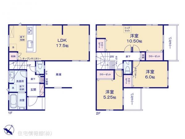 新築戸建 埼玉県川越市南大塚４丁目 西武新宿線南大塚駅 3,798万円
