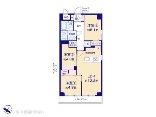 中古マンション 神奈川県川崎市川崎区池田２丁目5-2 京急本線八丁畷駅 3,799万円