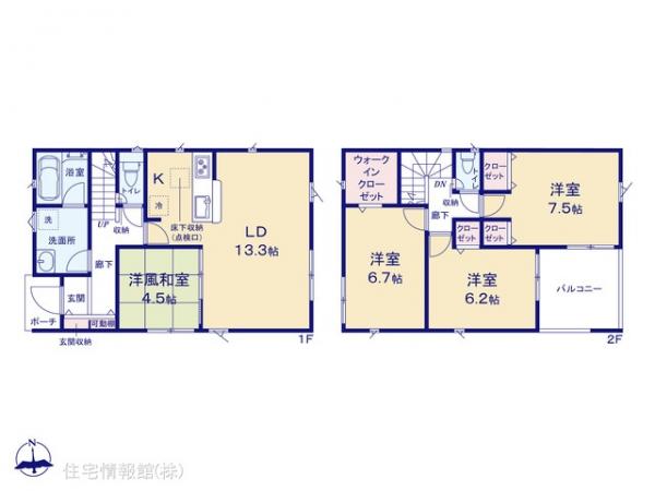 新築戸建 埼玉県富士見市諏訪２丁目2-10 東武東上線鶴瀬駅 4,480万円