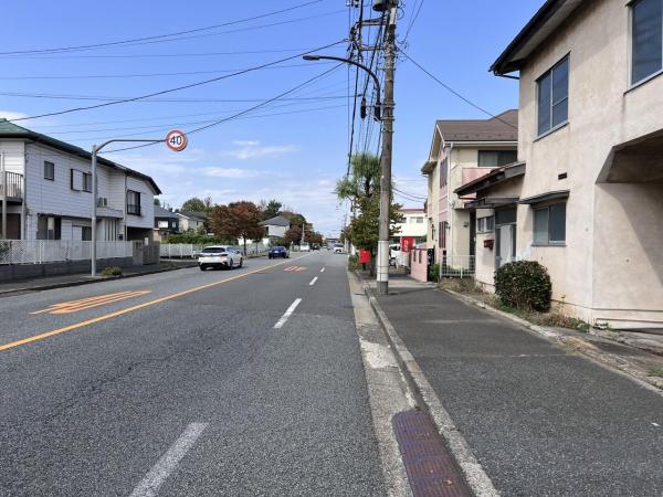 町田市つくし野 前面道路含む現地写真