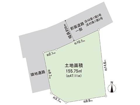 土地 町田市野津田町 小田急線鶴川駅 2,300万円