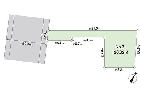 土地 清瀬市中里６丁目 西武池袋線清瀬駅 2,380万円