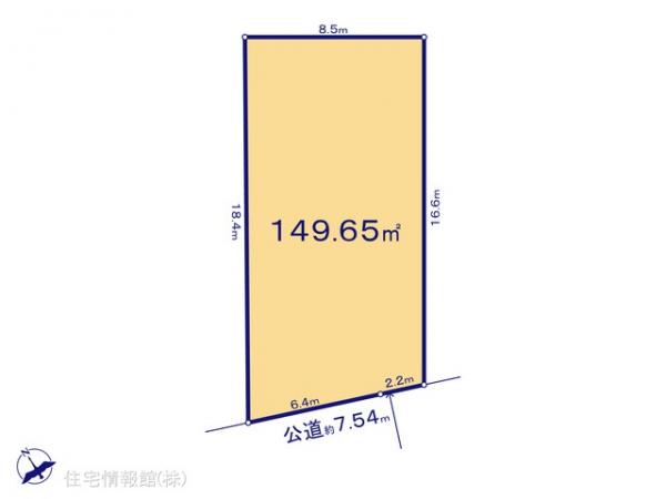 土地 埼玉県久喜市上町750-2 JR東北本線（宇都宮線）久喜駅 1,580万円