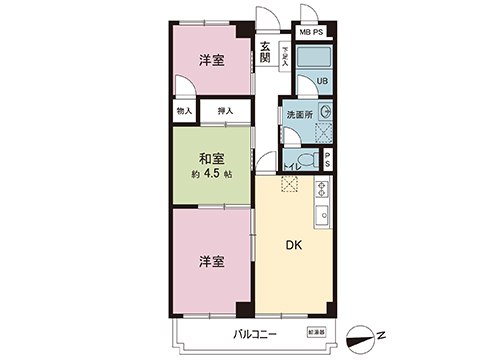 中古マンション 川崎市多摩区生田８丁目 小田急線生田駅 1,680万円