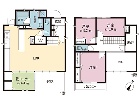 中古戸建 宇都宮市ゆいの杜２丁目 宇都宮芳賀ライト線ゆいの杜中央駅 3,250万円