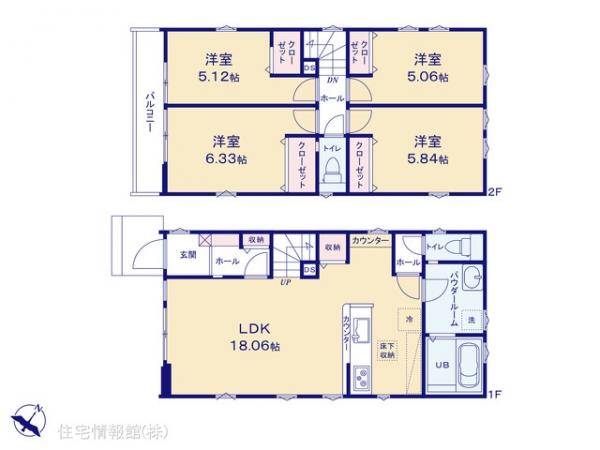 新築戸建 埼玉県川口市鳩ヶ谷本町４丁目793-8 埼玉高速鉄道鳩ケ谷駅 4,899万円