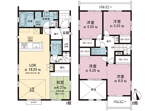 新築戸建 宇都宮市清原台１丁目 宇都宮芳賀ライト線ゆいの杜西駅 4,198万円