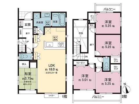 新築戸建 宇都宮市清原台１丁目（住居表示未確定） 宇都宮芳賀ライト線ゆいの杜西駅 4,198万円