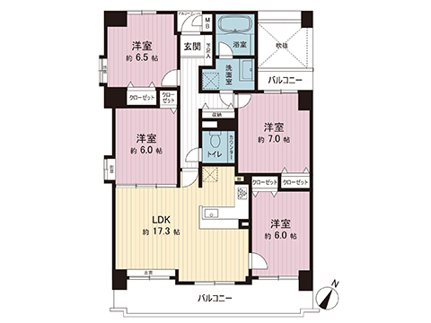 中古マンション 茅ヶ崎市今宿 JR東海道本線(東京〜熱海)平塚駅 2,599万円