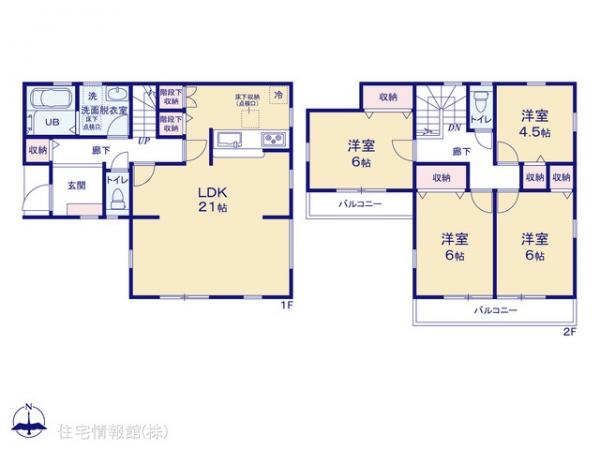 新築戸建 神奈川県横浜市旭区今宿２丁目 相鉄本線二俣川駅 4,780万円