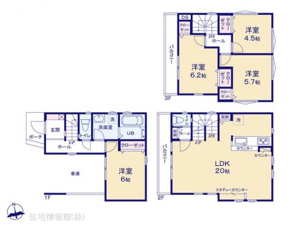 新築戸建 埼玉県朝霞市本町１丁目1176-16 東武東上線朝霞駅 5,499万円