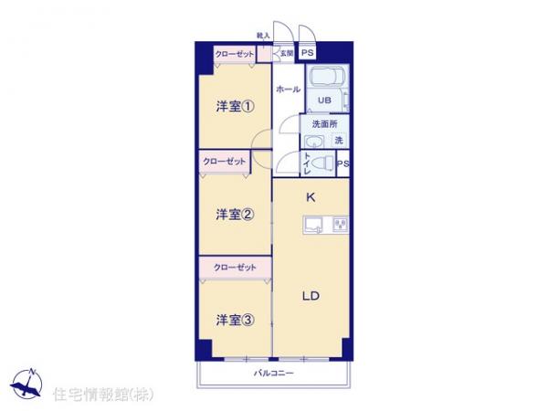 中古マンション 神奈川県平塚市八重咲町19-23 JR東海道本線(東京〜熱海)平塚駅 2,499万円