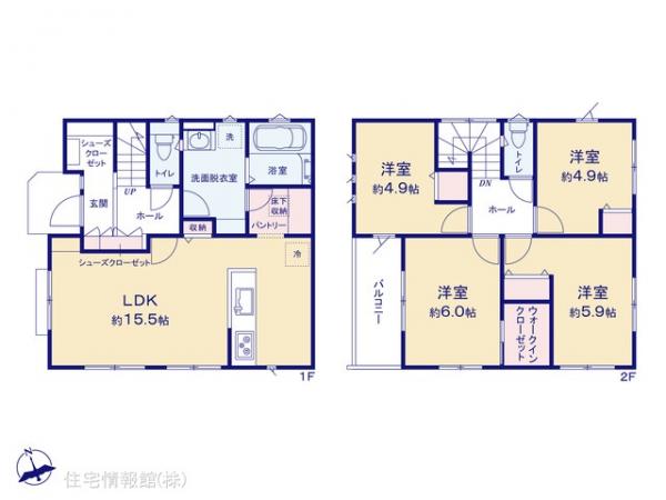 新築戸建 神奈川県相模原市緑区東橋本３丁目1103-17 JR横浜線橋本駅 6,480万円