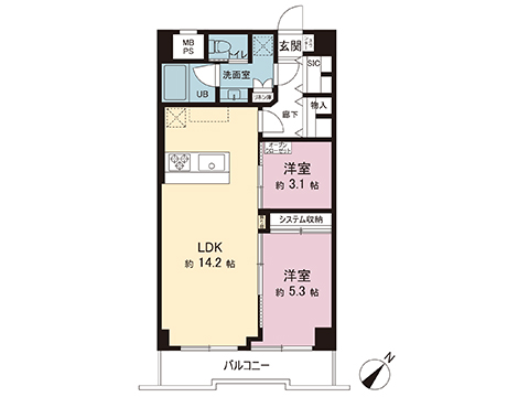 中古マンション 横浜市西区平沼１丁目 JR東海道本線(東京〜熱海)横浜駅 5,399万円