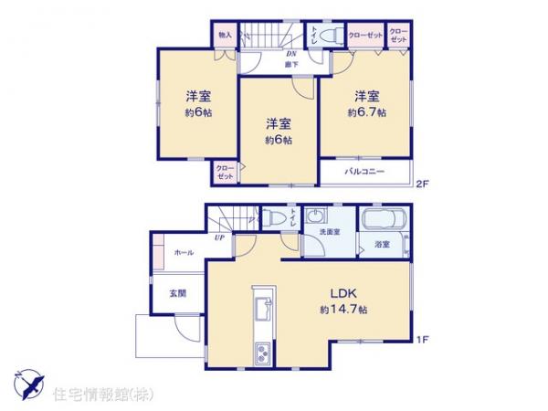 新築戸建 神奈川県横浜市神奈川区菅田町620-27 JR横浜線鴨居駅 3,480万円