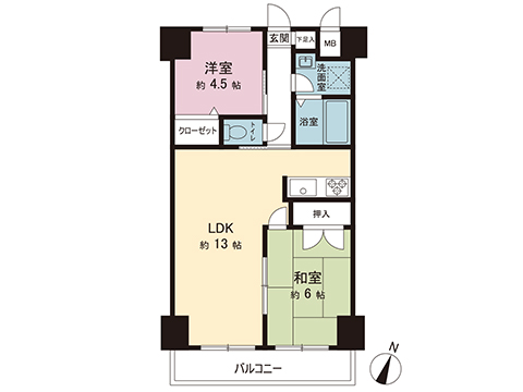 中古マンション 相模原市緑区西橋本２丁目 京王相模原線橋本駅 1,480万円