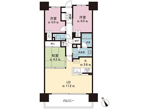 中古マンション 相模原市緑区西橋本１丁目 京王相模原線橋本駅 3,980万円