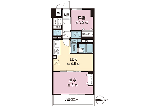 中古マンション 小金井市本町４丁目 JR中央線武蔵小金井駅 2,890万円