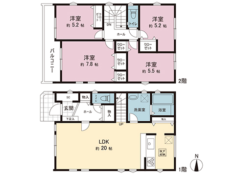 新築戸建 綾瀬市寺尾中４丁目 相鉄本線かしわ台駅 4,249万円
