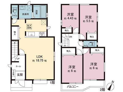 新築戸建 綾瀬市深谷中１丁目 小田急江ノ島線長後駅 4,590万円