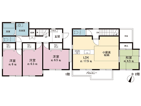 中古戸建 柏市塚崎 東武野田線逆井駅 2,048万円