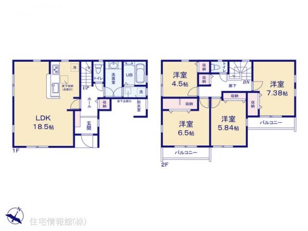 新築戸建 神奈川県横浜市金沢区長浜２丁目 京急本線能見台駅 5,680万円