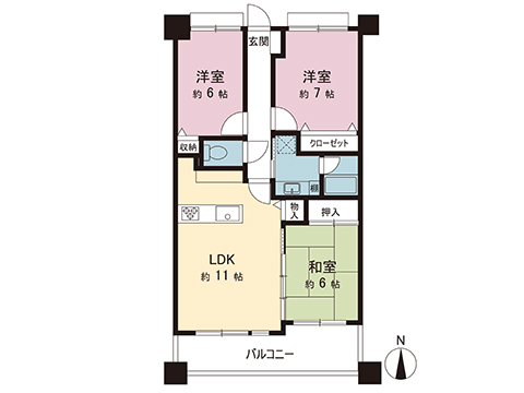 中古マンション 我孫子市並木５丁目 JR成田線我孫子駅 2,860万円