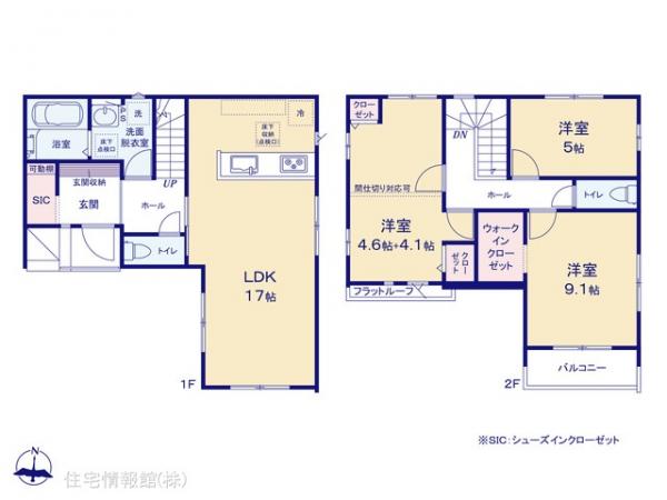 新築戸建 千葉県千葉市若葉区桜木北２丁目2-6 JR総武本線都賀駅 3,998万円