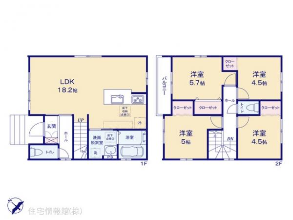 新築戸建 埼玉県桶川市神明１丁目5-2 JR高崎線桶川駅 3,990万円