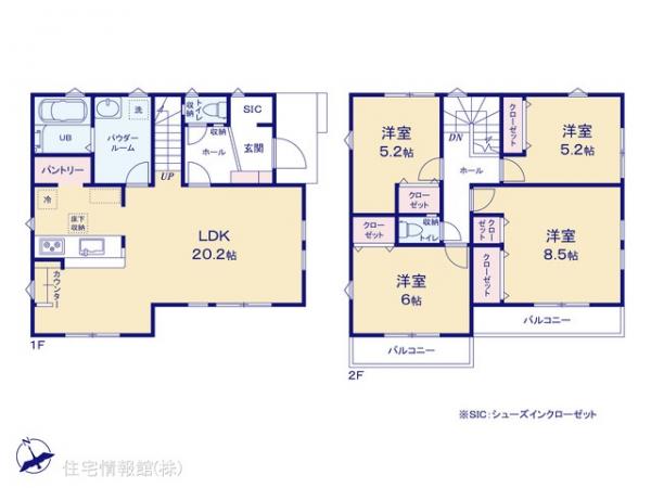 新築戸建 神奈川県横浜市金沢区高舟台２丁目 京急本線金沢文庫駅 5,499万円