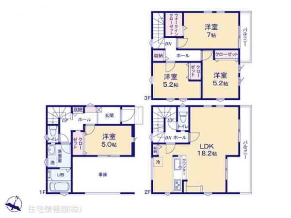 新築戸建 埼玉県さいたま市南区大字太田窪2074-5 JR京浜東北線南浦和駅 5,499万円