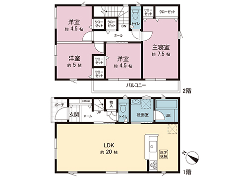 新築戸建 足柄上郡山北町向原 JR御殿場線東山北駅 2,380万円